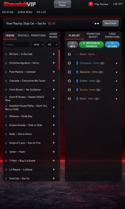 Specials and Rotation on a tablet held upright